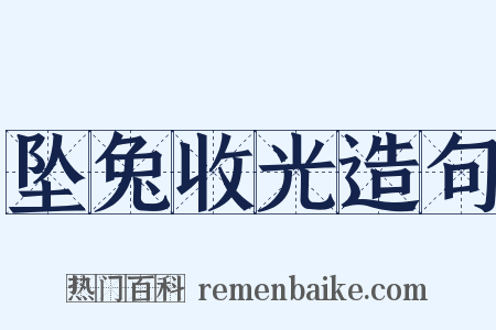 坠兔收光造句是什么意思的图片